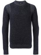 Theory 'cellan C' Cable Knit Jumper, Men's, Size: Medium, Blue, Merino