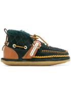 Carven Buckle Ankle Boots - Green