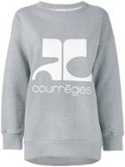 Courrèges Logo Print Sweatshirt - Grey