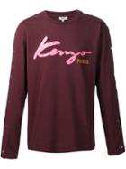 Kenzo 'kenzo Signature' T-shirt, Men's, Size: Large, Red, Cotton