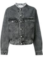 Iro - Denim Jacket - Women - Cotton - 36, Grey, Cotton
