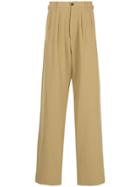 Kent & Curwen High Waisted Loose Fit Trousers - Neutrals