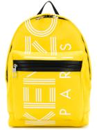 Kenzo Logo Print Backpack - Yellow & Orange