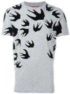 Mcq Alexander Mcqueen Swallow T-shirt, Men's, Size: Xl, Grey, Cotton
