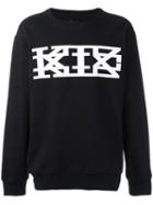 Ktz Lace-up Detailing Sweatshirt, Adult Unisex, Size: Large, Black, Cotton