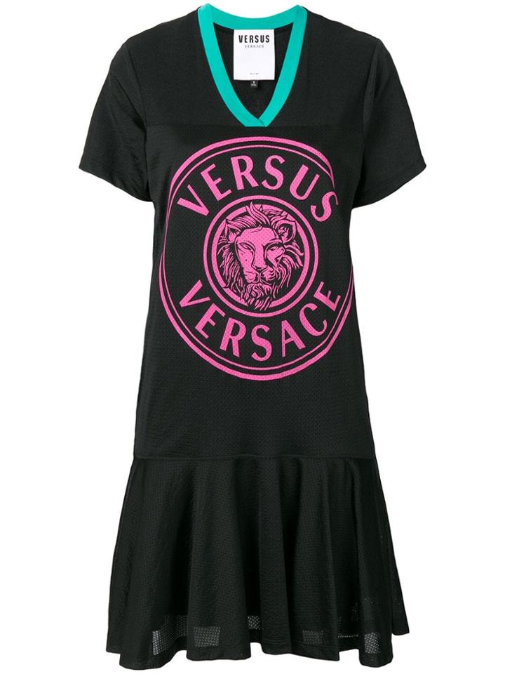Versus Logo Skater Dress - Black