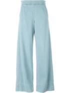 Chloé Wide Leg Jeans, Women's, Size: 40, Blue, Cotton