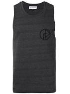 Gosha Rubchinskiy - Embroidered Tank Top - Men - Cotton/polyester - L, Grey, Cotton/polyester