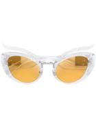 Miu Miu Eyewear Crystal Studded Sunglasses - Nude & Neutrals