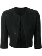 Tagliatore Cropped Fitted Jacket - Black
