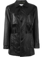 Saint Laurent 'curtis' Jacket, Women's, Size: 38, Black, Lamb Skin