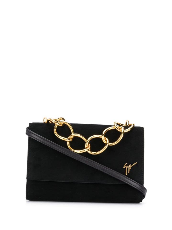 Giuseppe Zanotti Chain Handle Clutch - Black