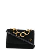 Giuseppe Zanotti Chain Handle Clutch - Black