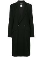 Chanel Pre-owned Double-breasted Midi Coat - Black