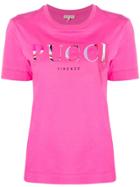 Emilio Pucci Burle Print Logo T-shirt - Pink