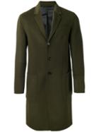 Joseph Single-breasted Coat, Men's, Size: 50, Green, Cashmere/wool/viscose