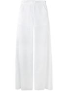 Alcoolique - 'amelianna' Trousers - Women - Polyester - L, White, Polyester