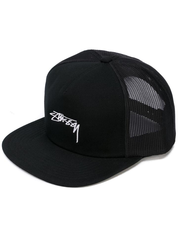 Stussy Smooth Stock Ct Trucker Cap - Black