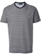 Neil Barrett Pattern Print T-shirt, Men's, Size: Xl, Black, Cotton