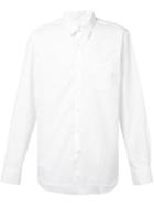 Officine Generale - Round Collar Shirt - Men - Cotton - S, White, Cotton