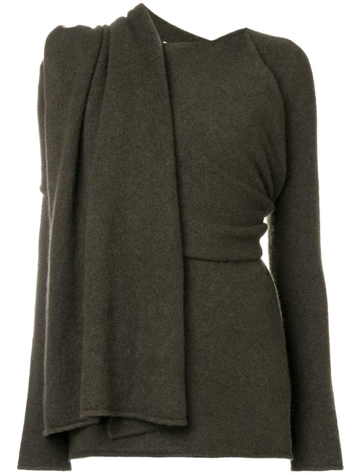 The Row Draped Knitted Blouse - Green