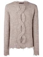 Etro Crew Neck Jumper, Men's, Size: Small, Nude/neutrals, Polyamide/mohair/wool