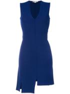 Stella Mccartney Asymmetric Plunge Dress - Blue