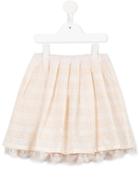 Familiar - Perforated Skirt - Kids - Cotton - 10 Yrs, White