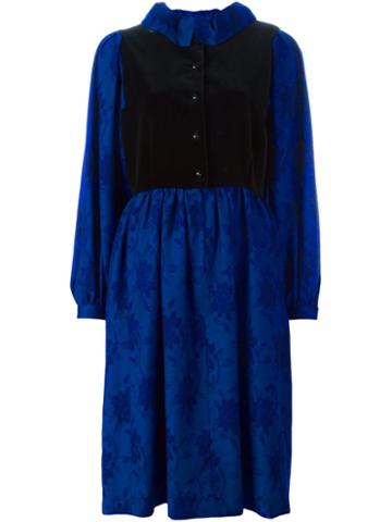 Lanvin Vintage Velvet Panel Dress