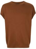 Caban Short Sleeve Sweater - Brown
