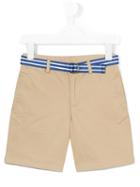 Ralph Lauren Kids - Belted Shorts - Kids - Cotton/spandex/elastane - 6 Yrs, Nude/neutrals
