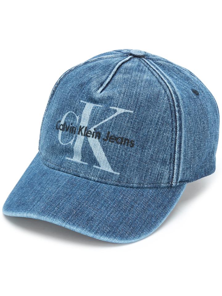 Ck Jeans Re-issue Denim Baseball Cap - Blue