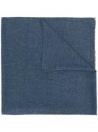 Holland & Holland Cashmere Knit Scarf - Blue