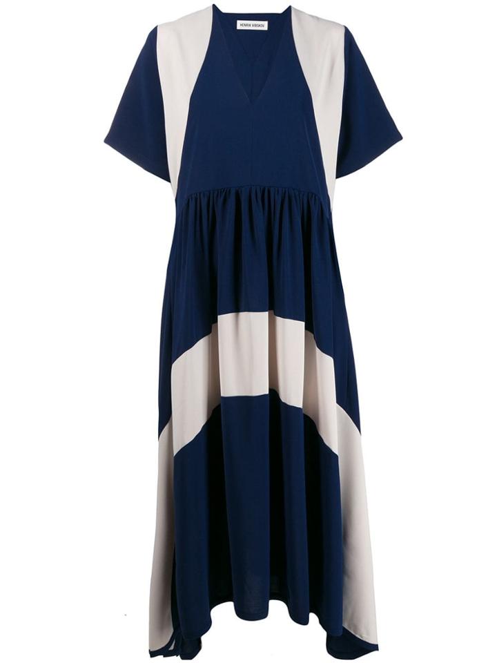 Henrik Vibskov Panelled Flared Dress - Blue