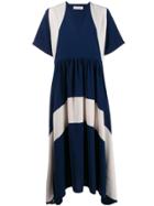Henrik Vibskov Panelled Flared Dress - Blue