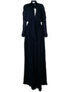 La Mania - Monne Peasant Dress - Women - Viscose - 38, Blue, Viscose