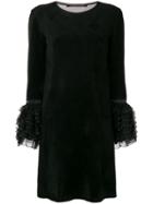Antonino Valenti Ruffled Cuff Dress - Black