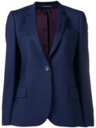Ps Paul Smith Navy Fitted Blazer - Blue