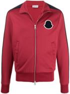 Moncler Track Two-tone Bomber Jacket - Red