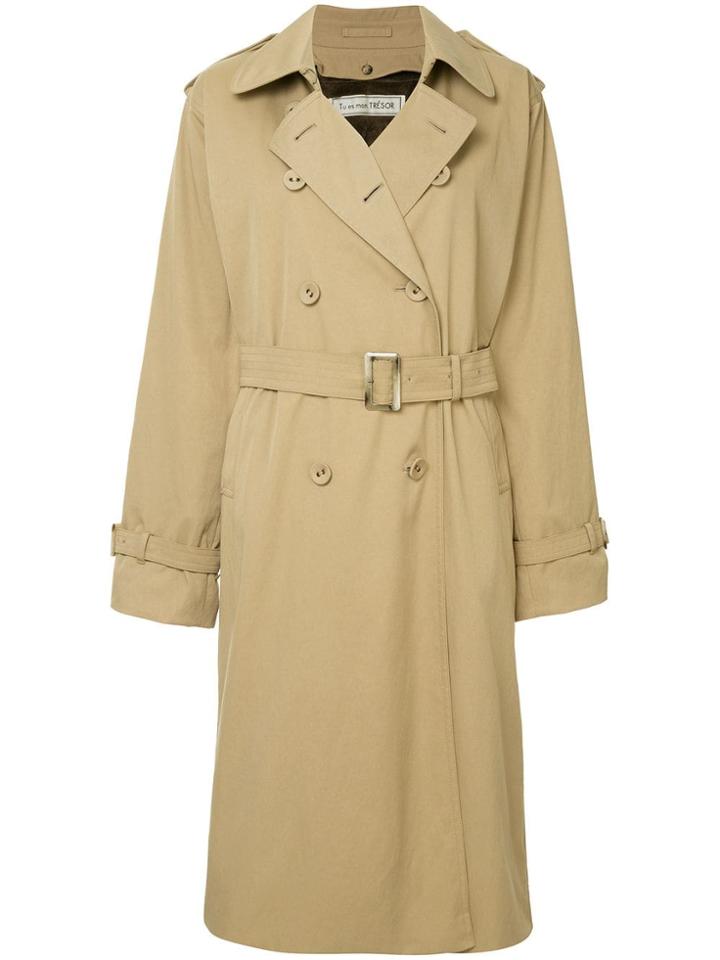 Tu Es Mon Trésor Trench Coat - Brown