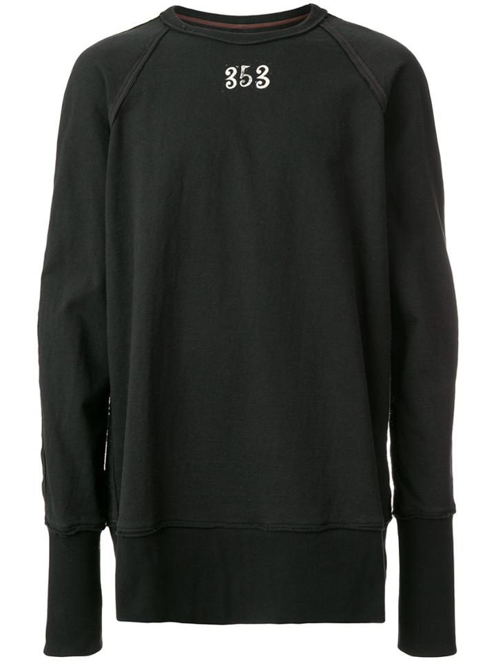 Ziggy Chen 353 Print Sweatshirt - Blue