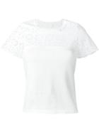 See By Chloé Broderie Anglaise Panel T-shirt