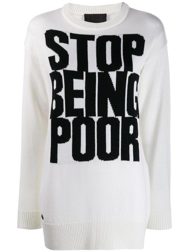 Philipp Plein Statement Jumper - White