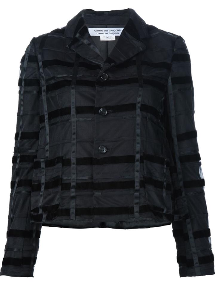 Comme Des Garçons Comme Des Garçons Ribbon Appliqué Jacket - Black