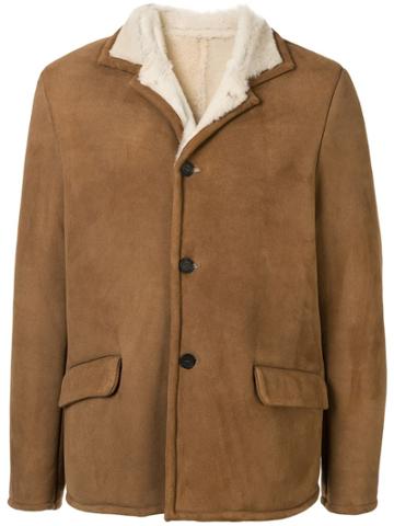 Bergfabel Shearling-lining Jacket - Brown