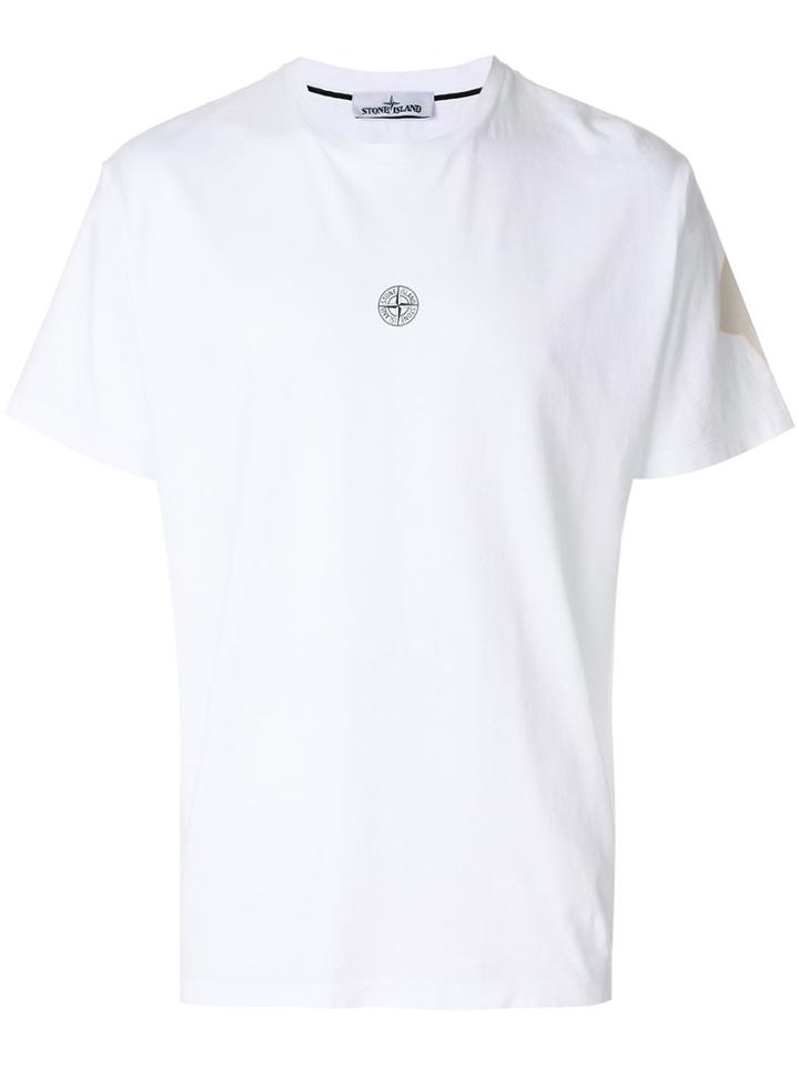 Stone Island Small Logo Print T-shirt - White