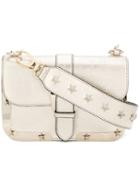 Red Valentino - Embellished Satchel - Women - Sheep Skin/shearling - One Size, Yellow/orange, Sheep Skin/shearling