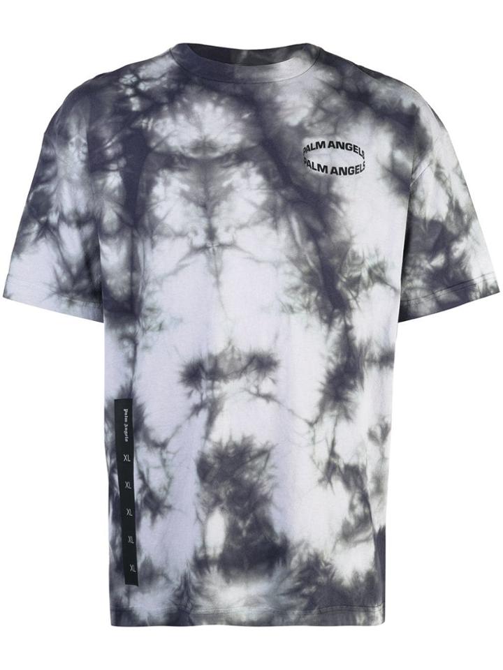 Palm Angels Printed Tie-dye T-shirt - Grey
