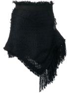 Sacai Fringe Detail Wrapover Skort - Blue