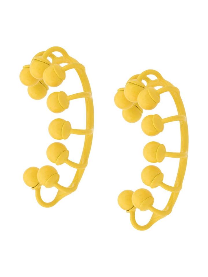 Mugler Marco Panconesi X Mugler Ear Cuffs - Yellow